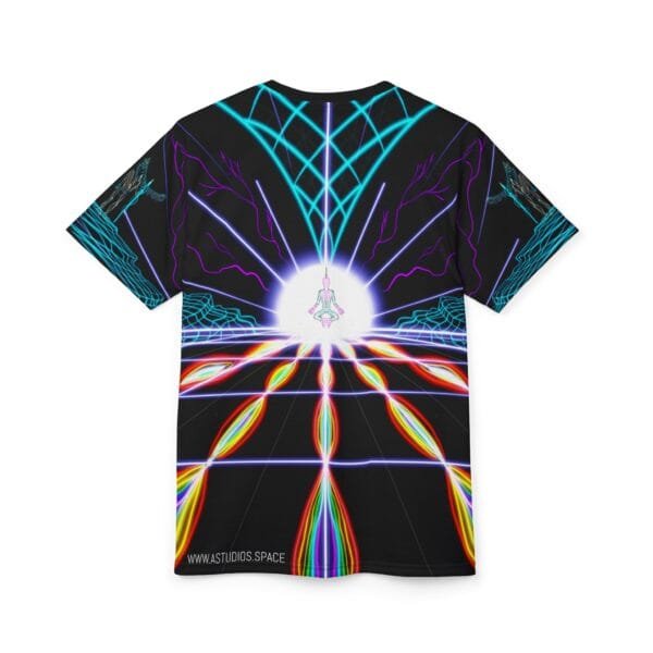 'Electric Buddha' All Around Print T-Shirt - Image 4