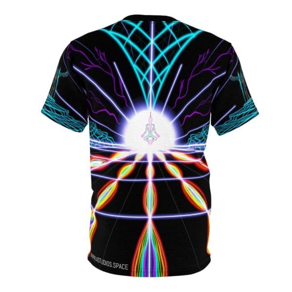 'Electric Buddha' All Around Print T-Shirt - Image 3