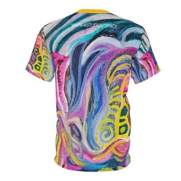 'Vertical Abstract' All Around Print T-Shirt - Image 3