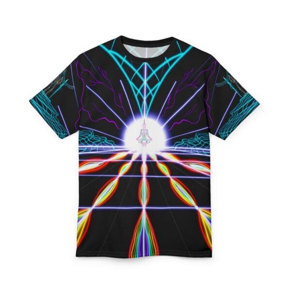 'Electric Buddha' All Around Print T-Shirt - Image 2