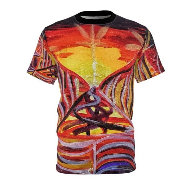 'Prismatic Jungle' All Around Print T-Shirt