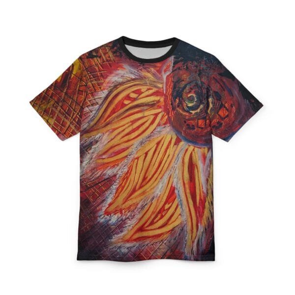 'Golden Petals' All Around Print T-Shirt - Image 2