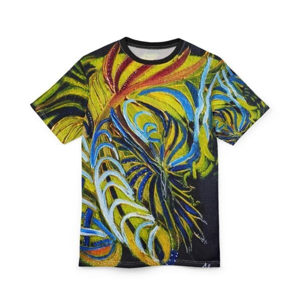 'Aquatic Abstract' All Around Print T-Shirt - Image 2