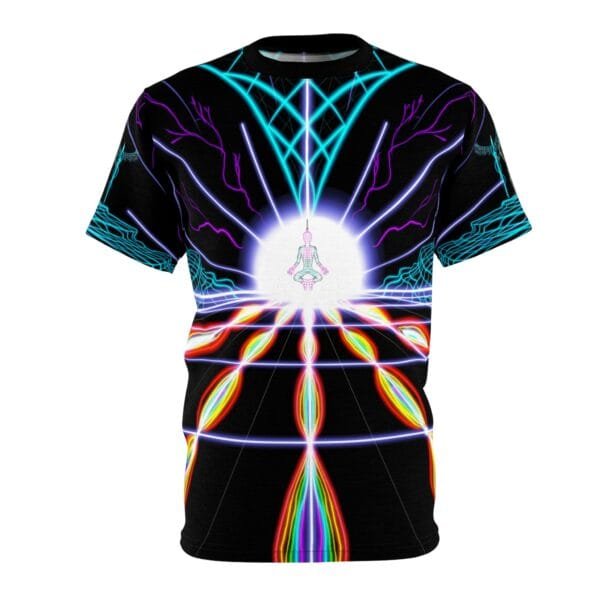 'Electric Buddha' All Around Print T-Shirt